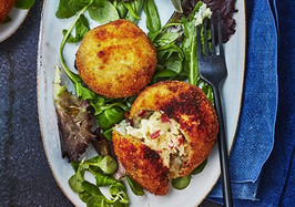 Croquettas gorgonzola et chèvre